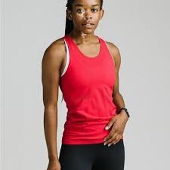 Zyia Active Copper Charged Red Seamless Racerback Tank Large - Picture 1 of 7